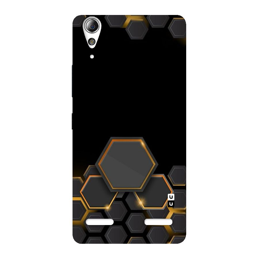 Black Gold Hexa Back Case for Lenovo A6000