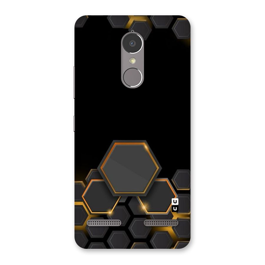 Black Gold Hexa Back Case for Lenovo K6 Power
