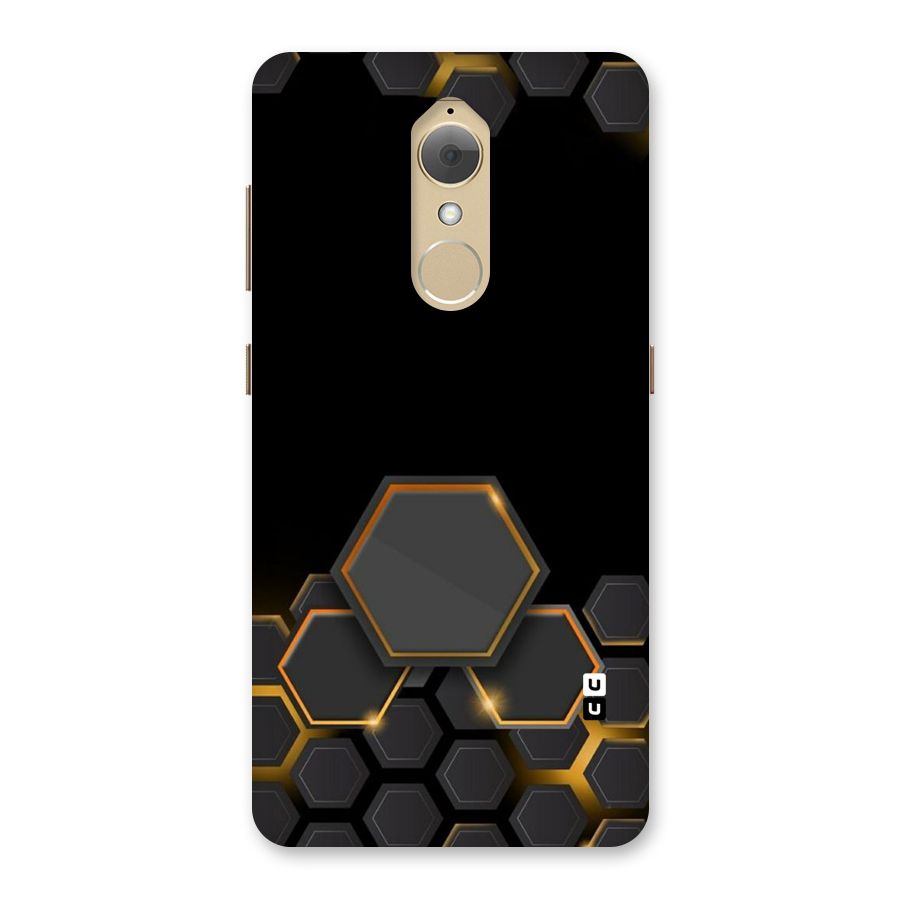 Black Gold Hexa Back Case for Lenovo K8