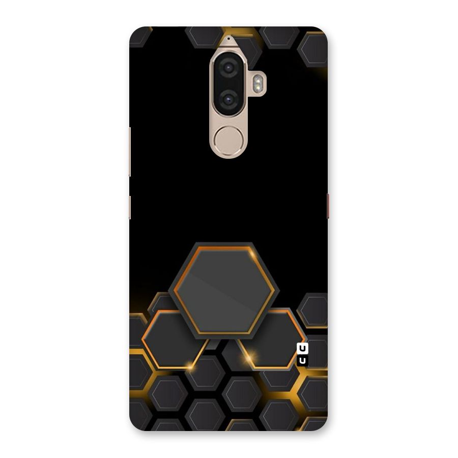 Black Gold Hexa Back Case for Lenovo K8 Note