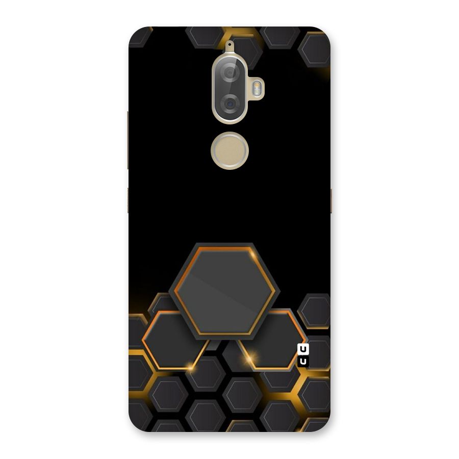 Black Gold Hexa Back Case for Lenovo K8 Plus