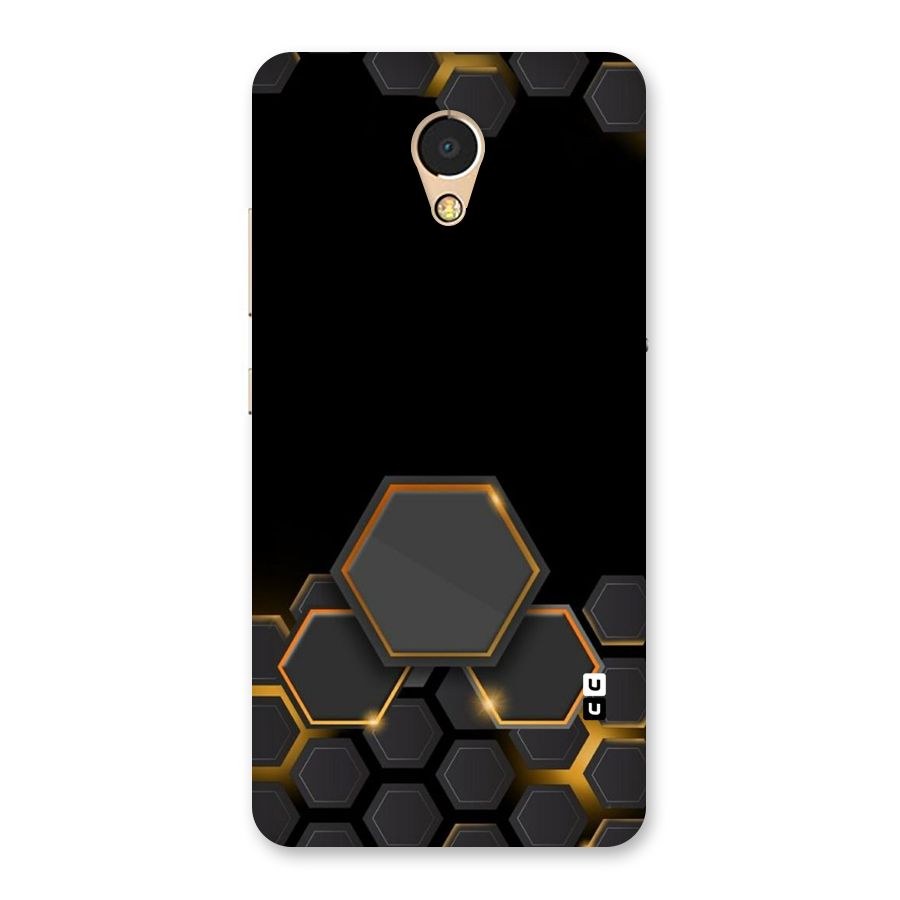 Black Gold Hexa Back Case for Lenovo P2