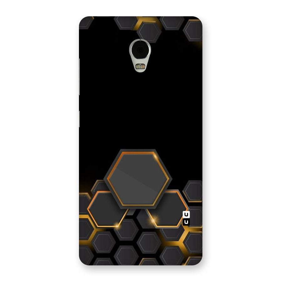 Black Gold Hexa Back Case for Lenovo Vibe P1