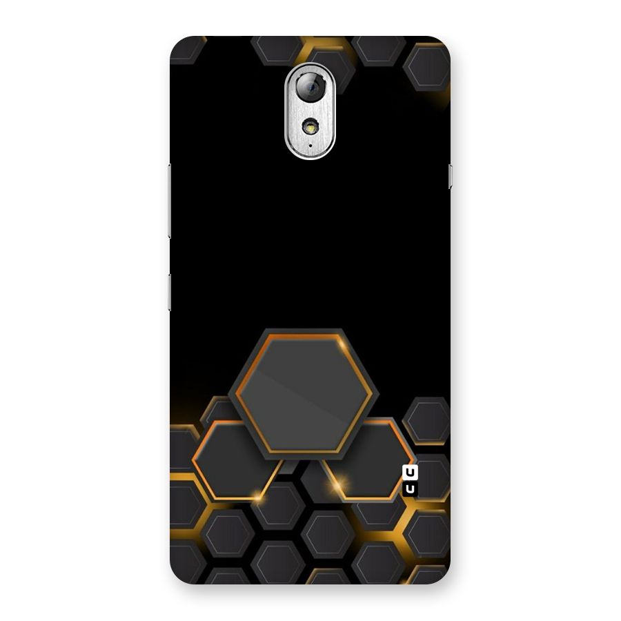 Black Gold Hexa Back Case for Lenovo Vibe P1M
