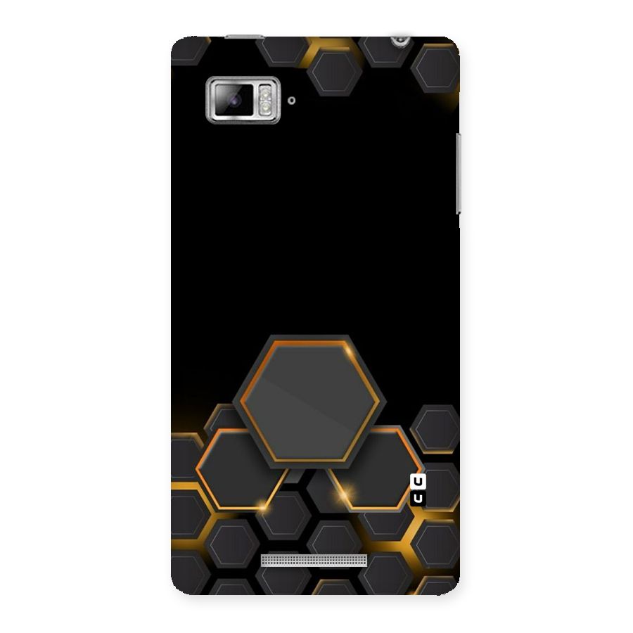 Black Gold Hexa Back Case for Lenovo Vibe Z K910
