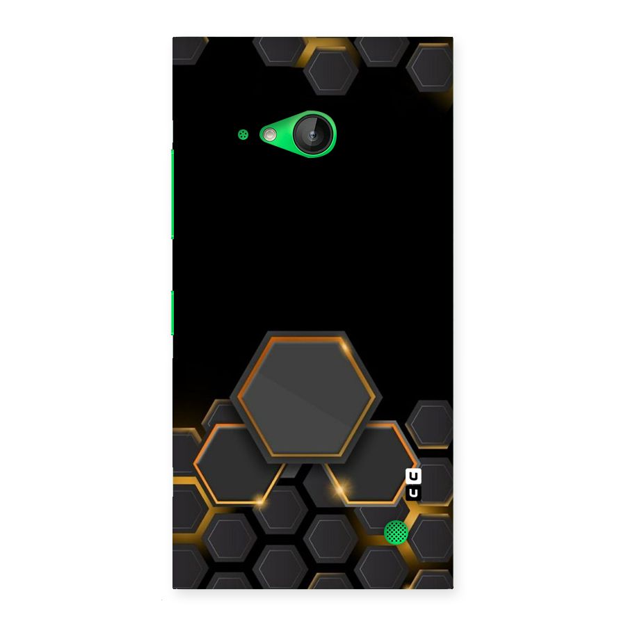 Black Gold Hexa Back Case for Lumia 730