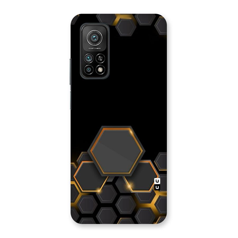 Black Gold Hexa Back Case for Mi 10T 5G