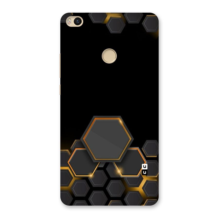 Black Gold Hexa Back Case for Mi Max 2