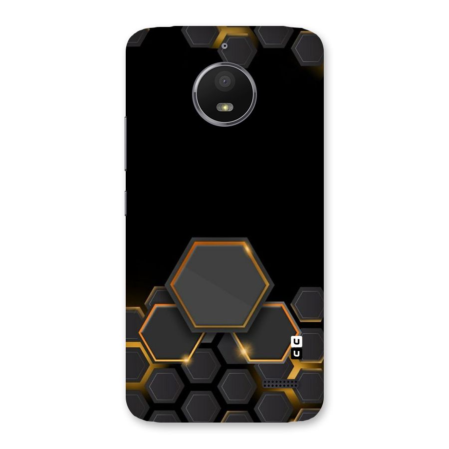 Black Gold Hexa Back Case for Moto E4