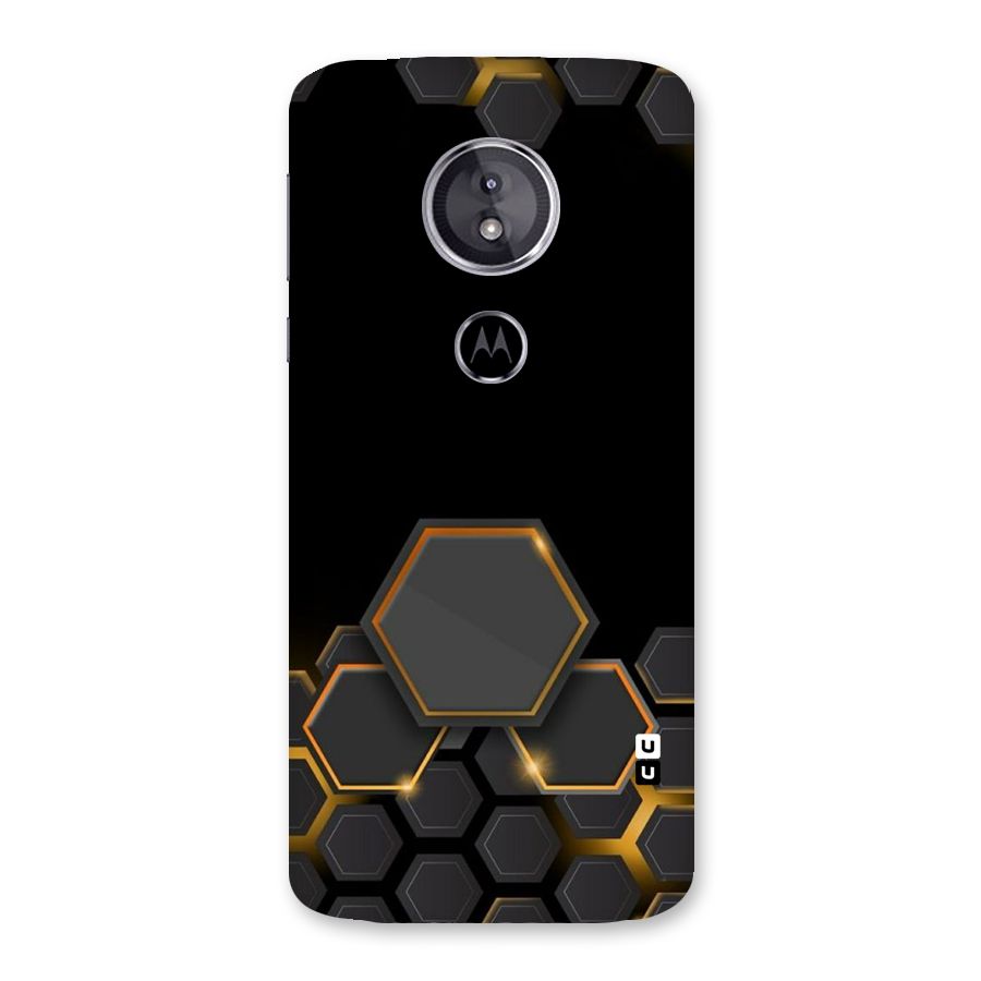 Black Gold Hexa Back Case for Moto E5