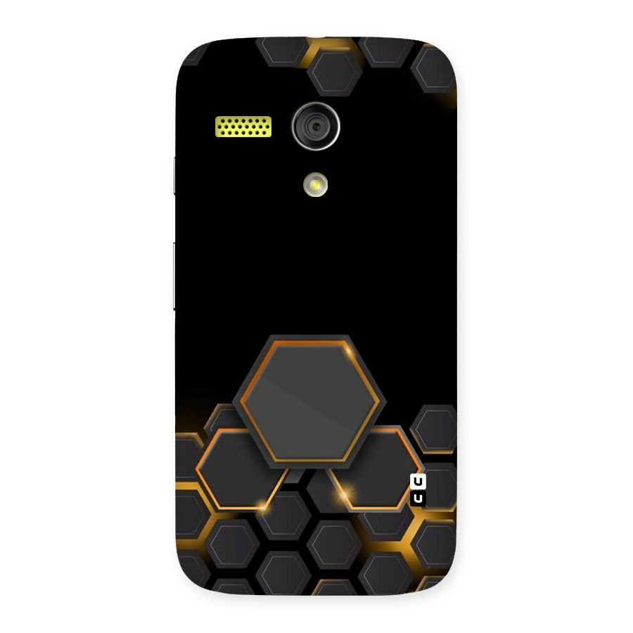 Black Gold Hexa Back Case for Moto G