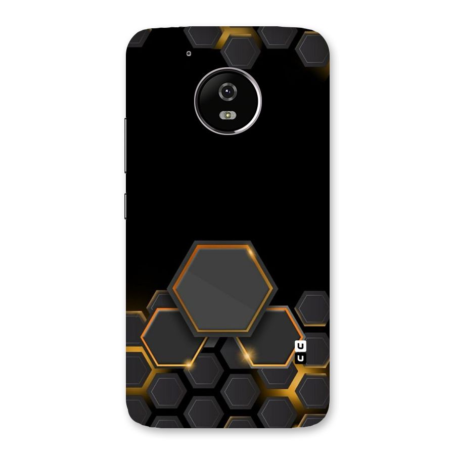 Black Gold Hexa Back Case for Moto G5