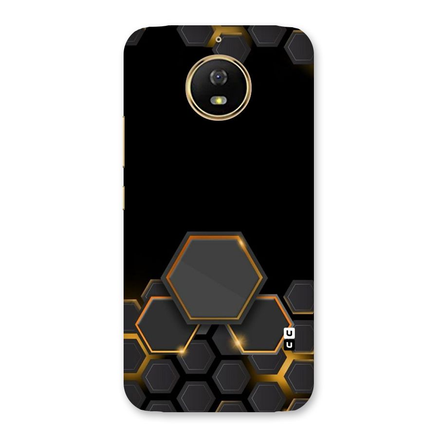 Black Gold Hexa Back Case for Moto G5s