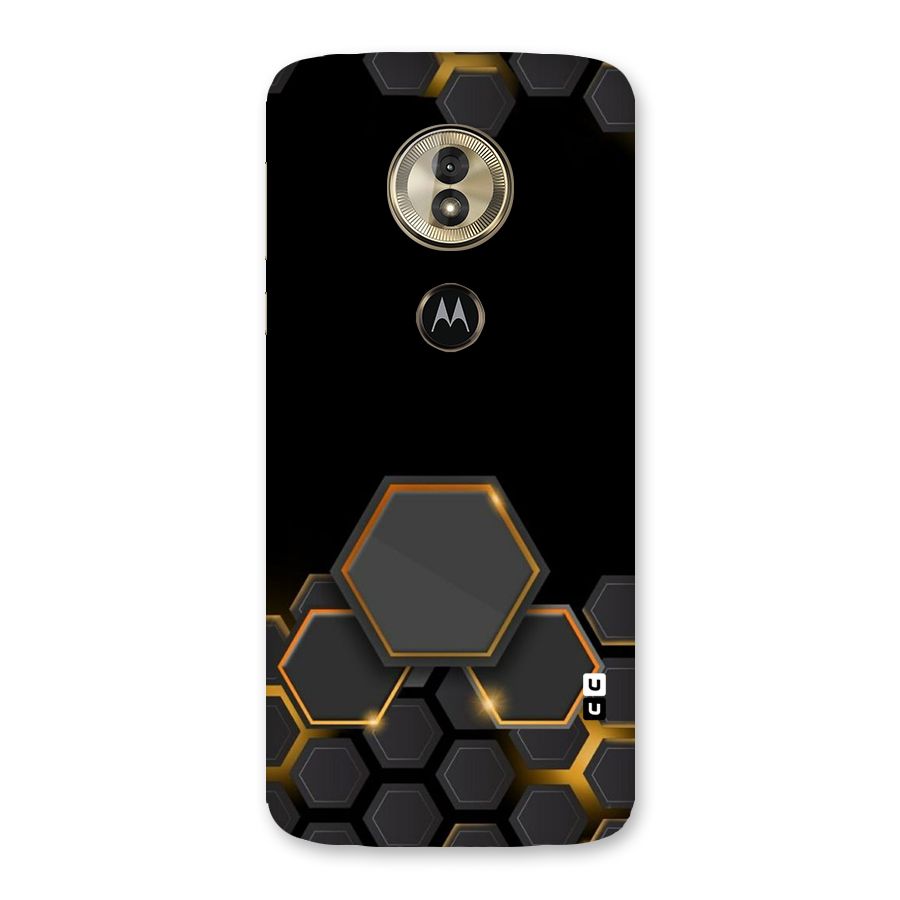 Black Gold Hexa Back Case for Moto G6 Play