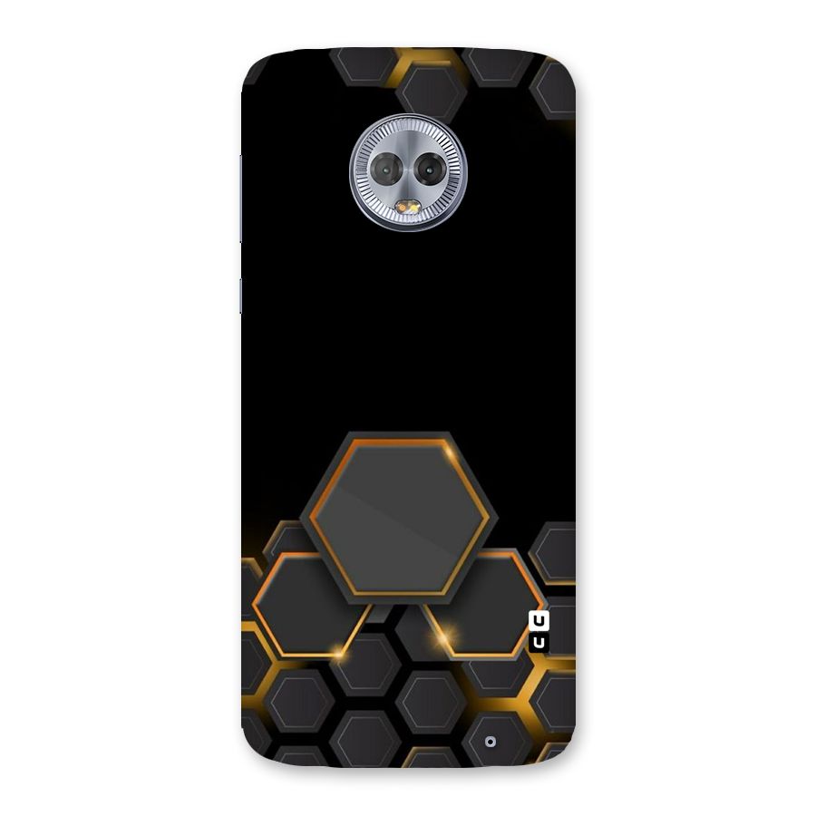 Black Gold Hexa Back Case for Moto G6 Plus
