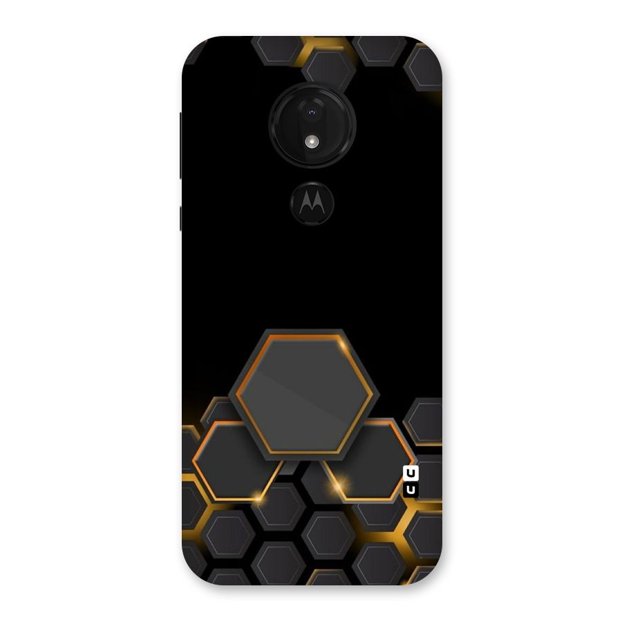 Black Gold Hexa Back Case for Moto G7 Power