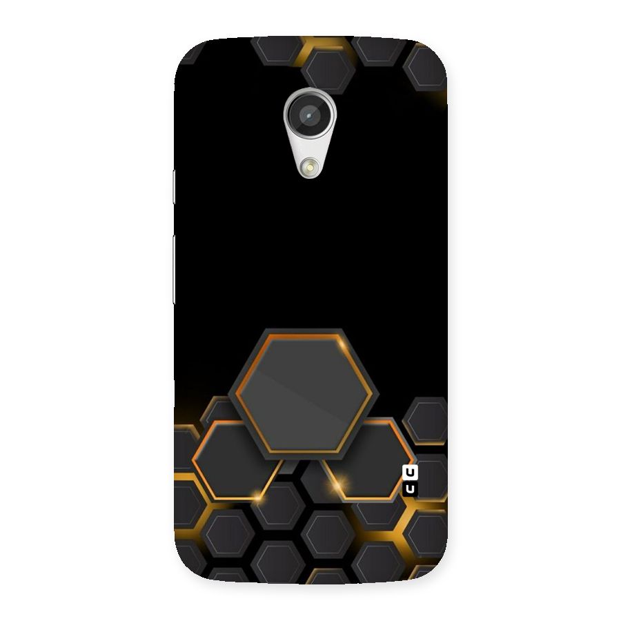 Black Gold Hexa Back Case for Moto G 2nd Gen