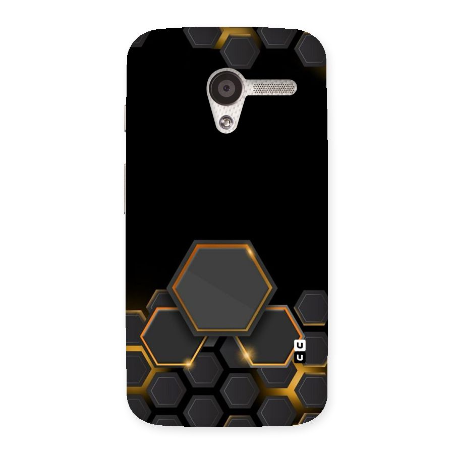 Black Gold Hexa Back Case for Moto X