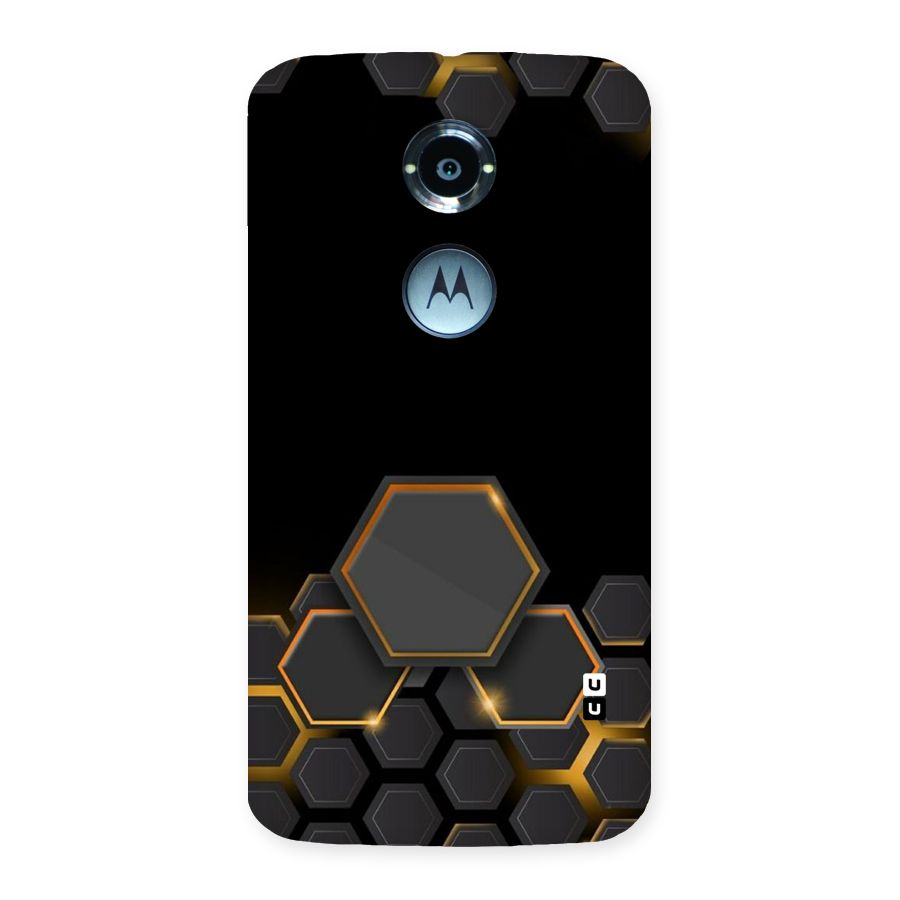 Black Gold Hexa Back Case for Moto X 2nd Gen