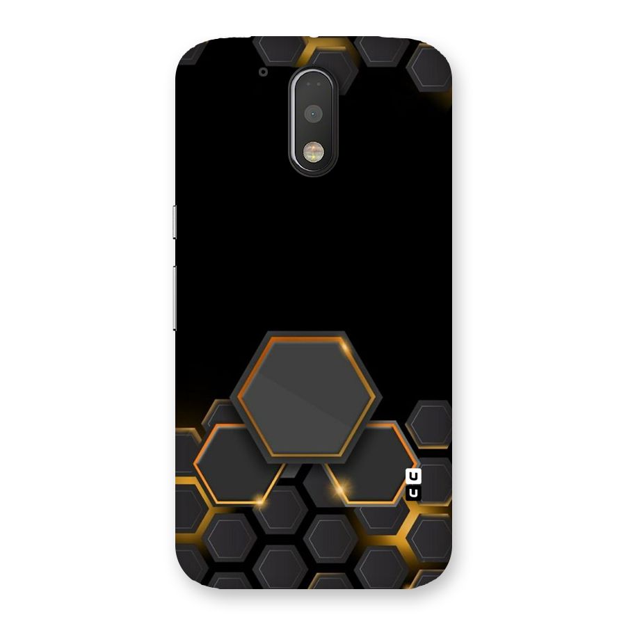 Black Gold Hexa Back Case for Motorola Moto G4 Plus