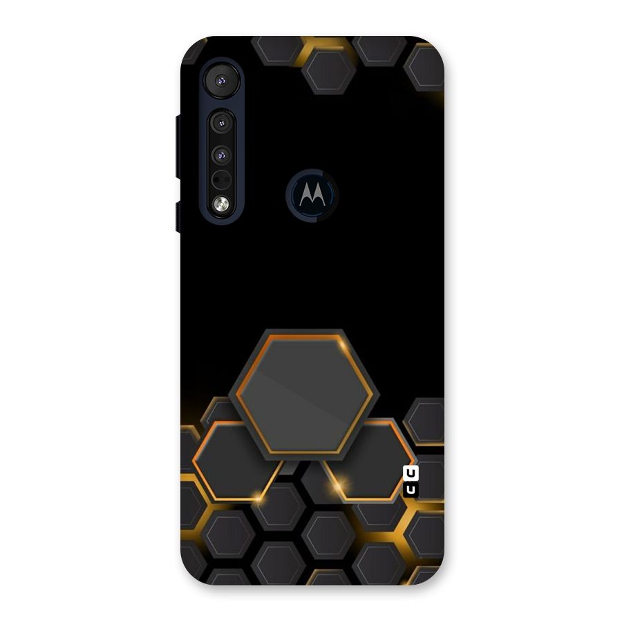Black Gold Hexa Back Case for Motorola One Macro