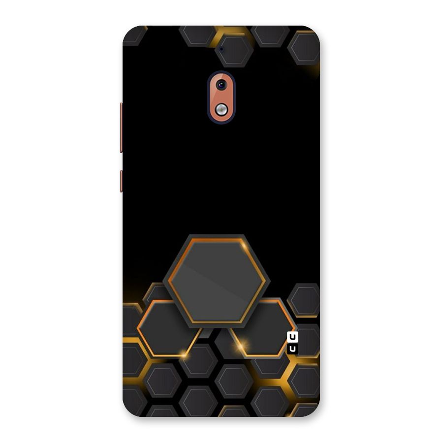 Black Gold Hexa Back Case for Nokia 2.1