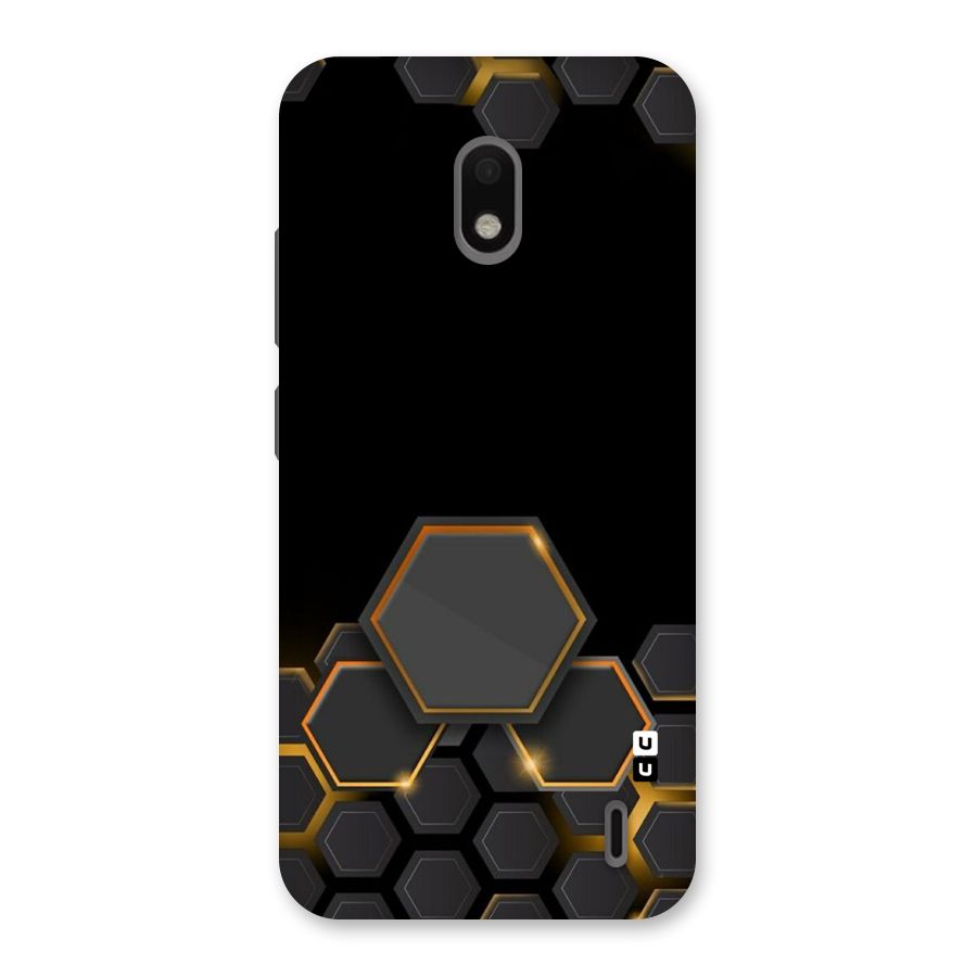 Black Gold Hexa Back Case for Nokia 2.2