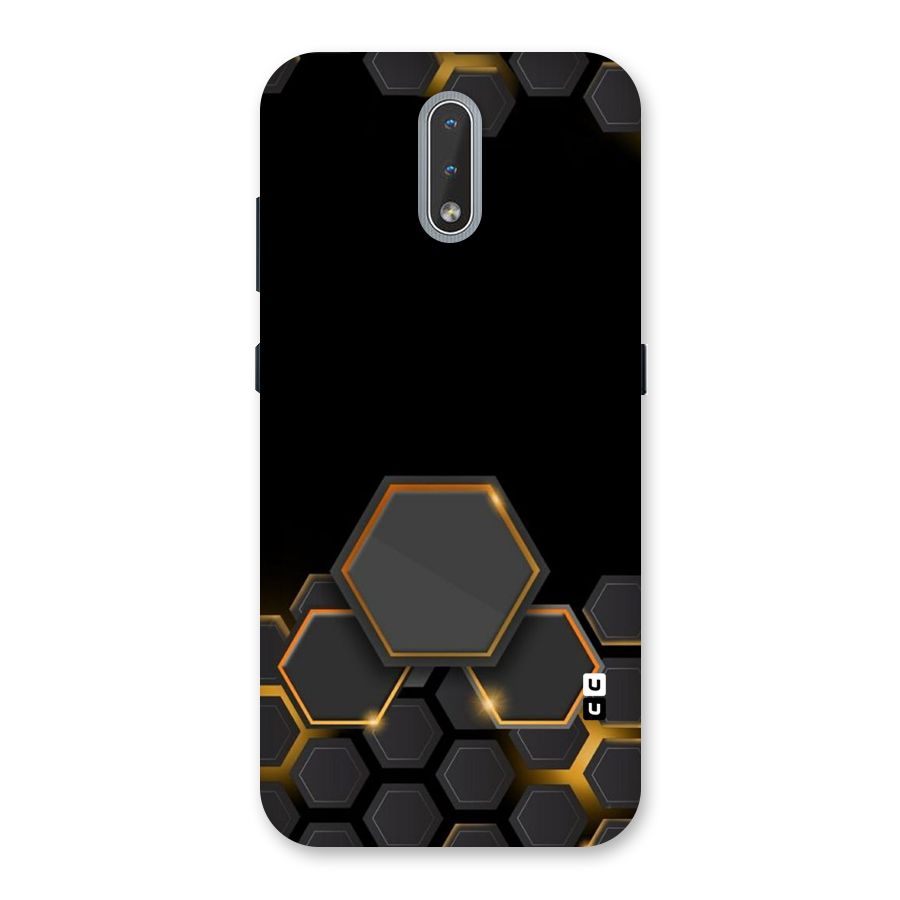 Black Gold Hexa Back Case for Nokia 2.3
