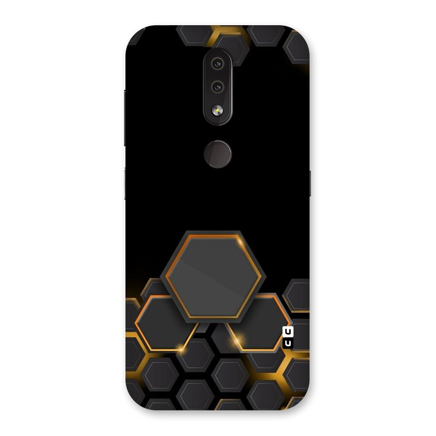 Black Gold Hexa Back Case for Nokia 4.2