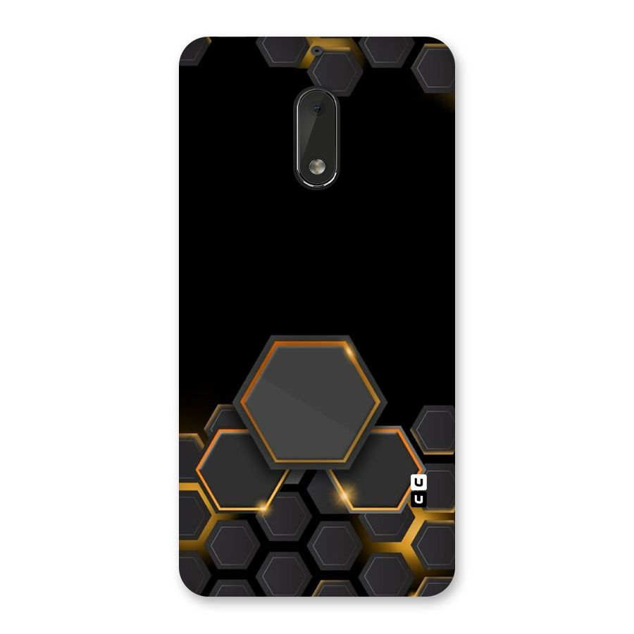Black Gold Hexa Back Case for Nokia 6