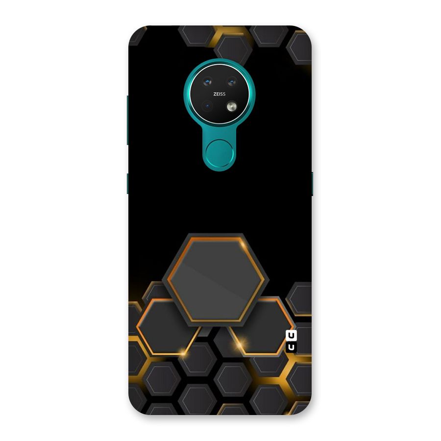 Black Gold Hexa Back Case for Nokia 7.2