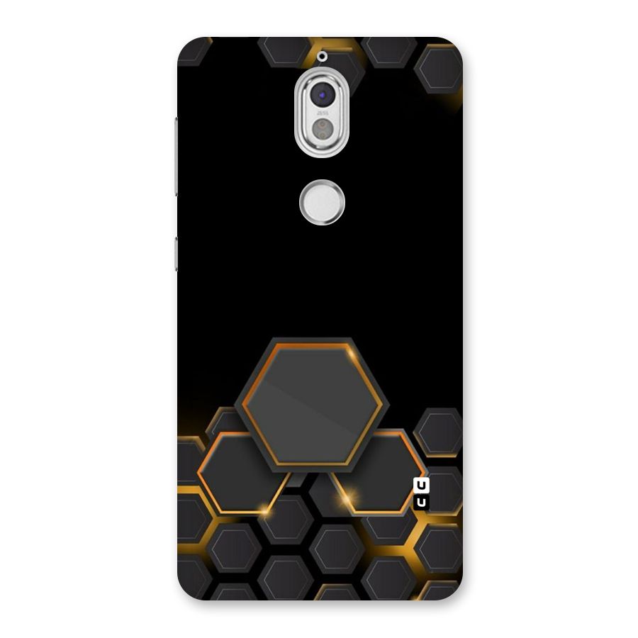 Black Gold Hexa Back Case for Nokia 7