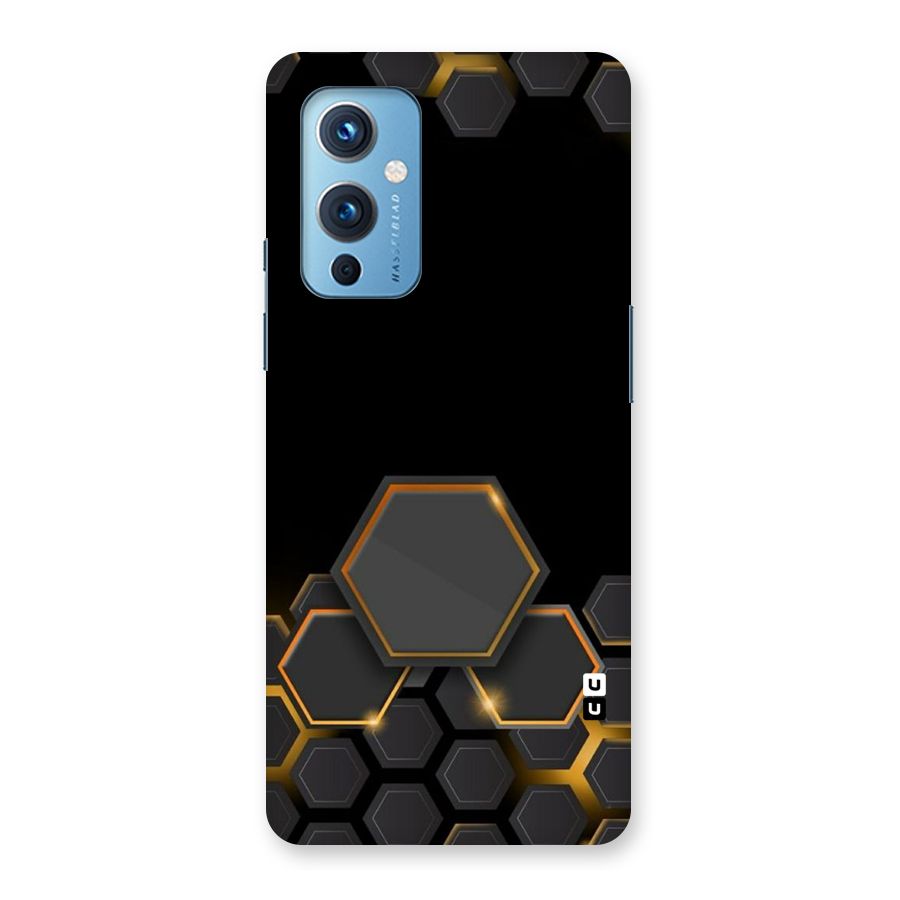 Black Gold Hexa Back Case for OnePlus 9