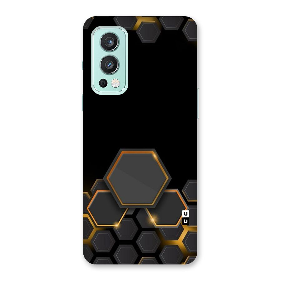 Black Gold Hexa Back Case for OnePlus Nord 2 5G