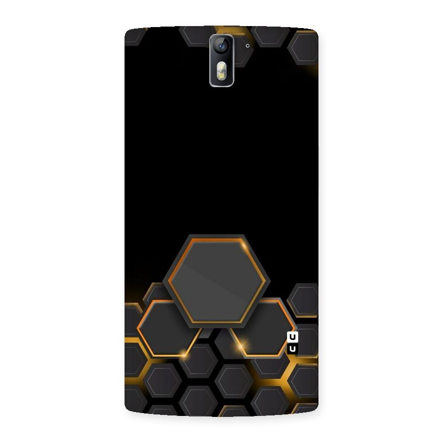 Black Gold Hexa Back Case for One Plus One