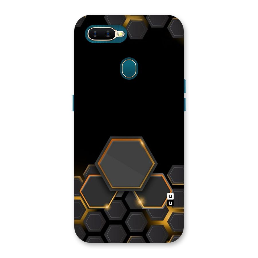 Black Gold Hexa Back Case for Oppo A11k