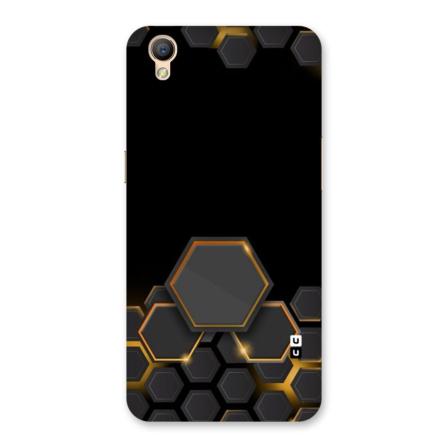 Black Gold Hexa Back Case for Oppo A37