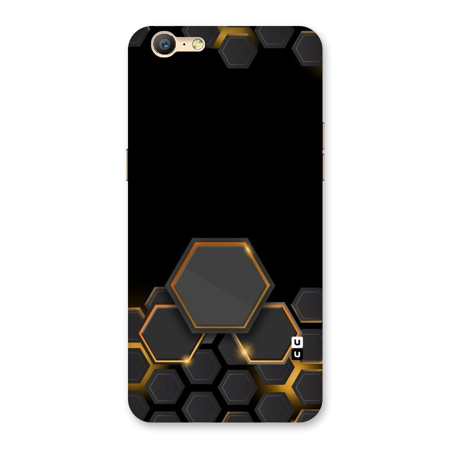 Black Gold Hexa Back Case for Oppo A39