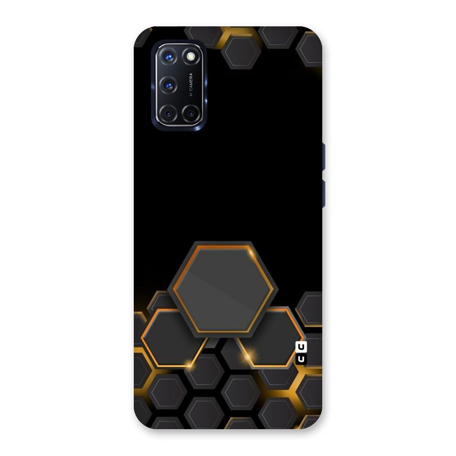Black Gold Hexa Back Case for Oppo A52