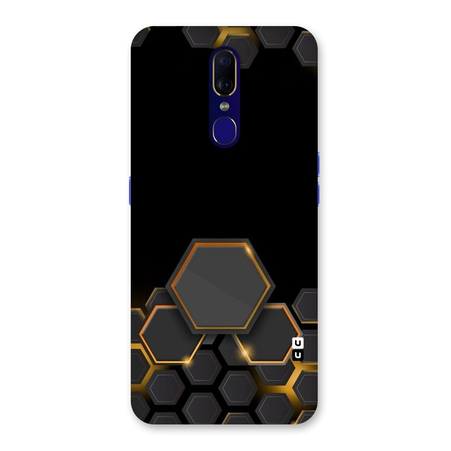 Black Gold Hexa Back Case for Oppo A9