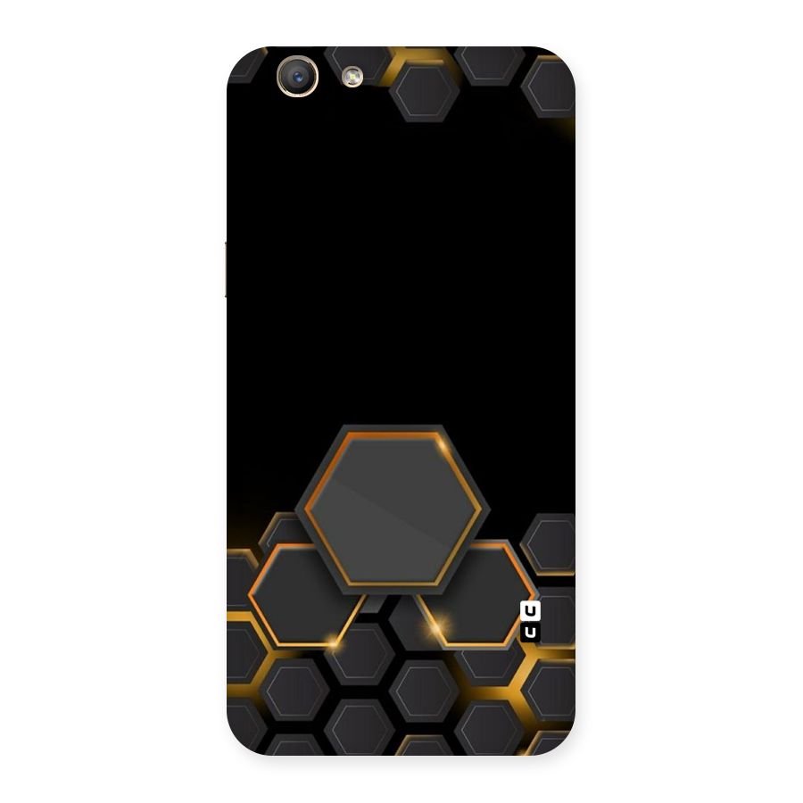 Black Gold Hexa Back Case for Oppo F1s