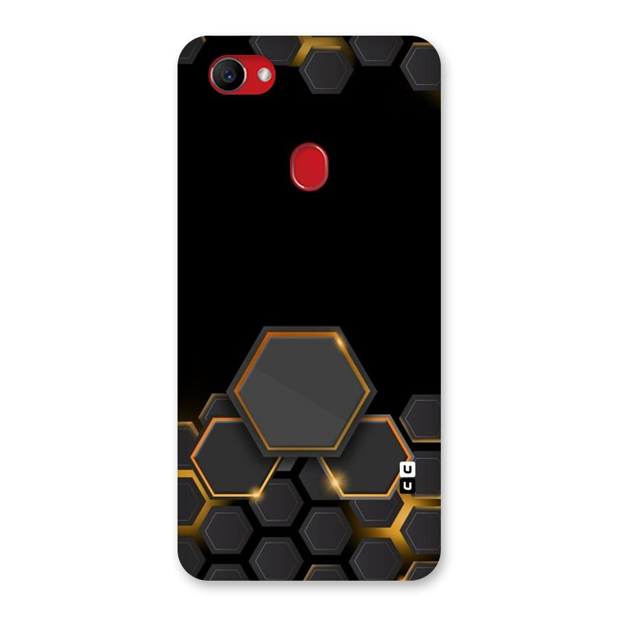 Black Gold Hexa Back Case for Oppo F7