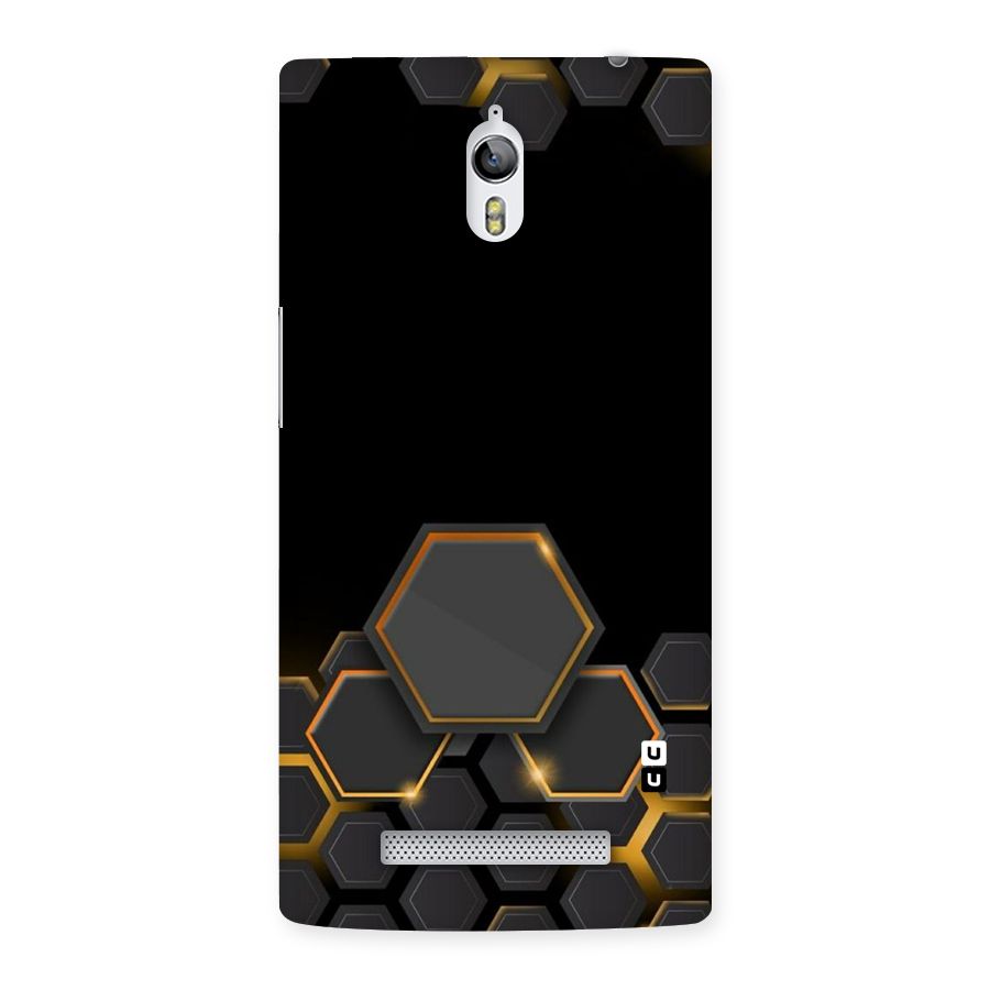 Black Gold Hexa Back Case for Oppo Find 7
