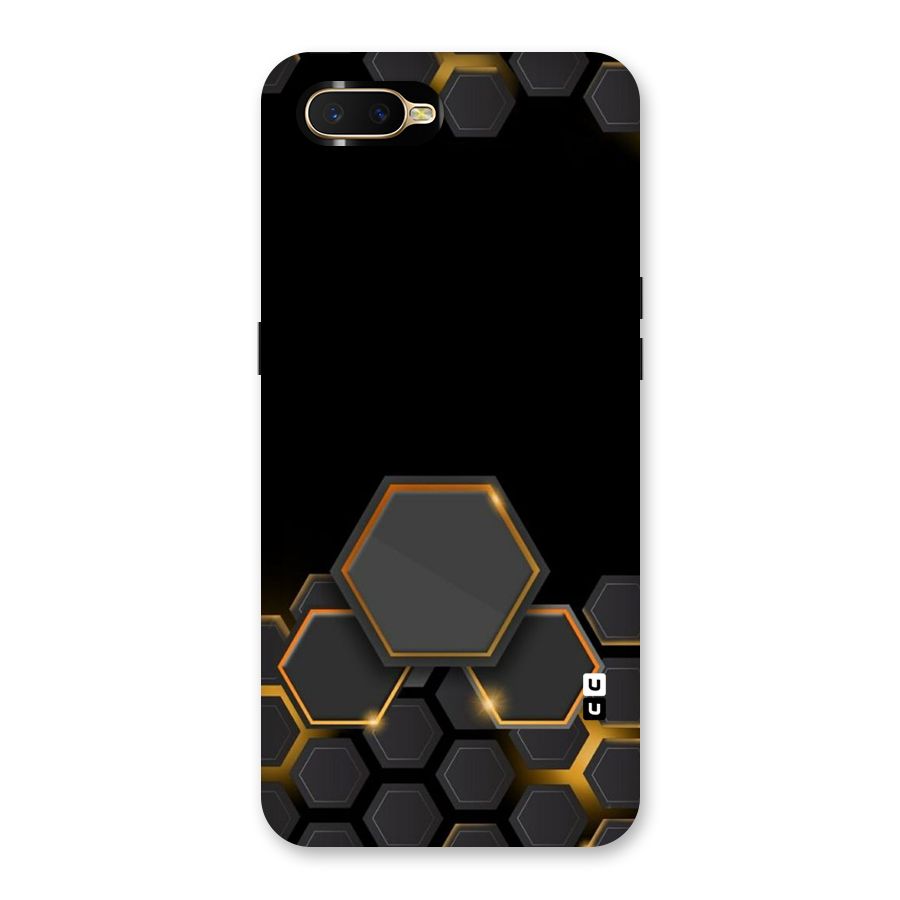Black Gold Hexa Back Case for Oppo K1