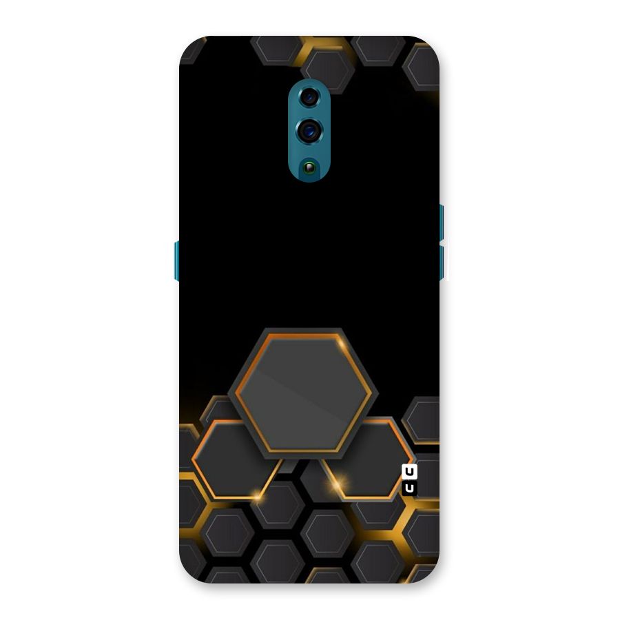 Black Gold Hexa Back Case for Oppo Reno