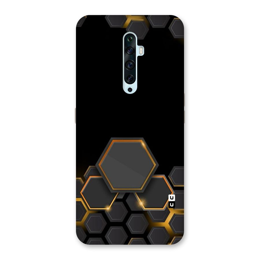 Black Gold Hexa Back Case for Oppo Reno2 F
