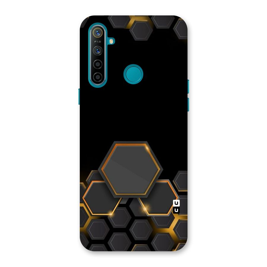 Black Gold Hexa Back Case for Realme 5i