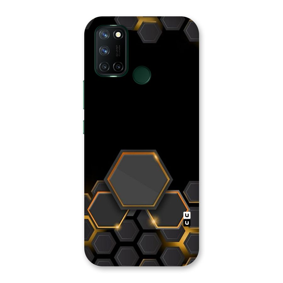 Black Gold Hexa Back Case for Realme 7i