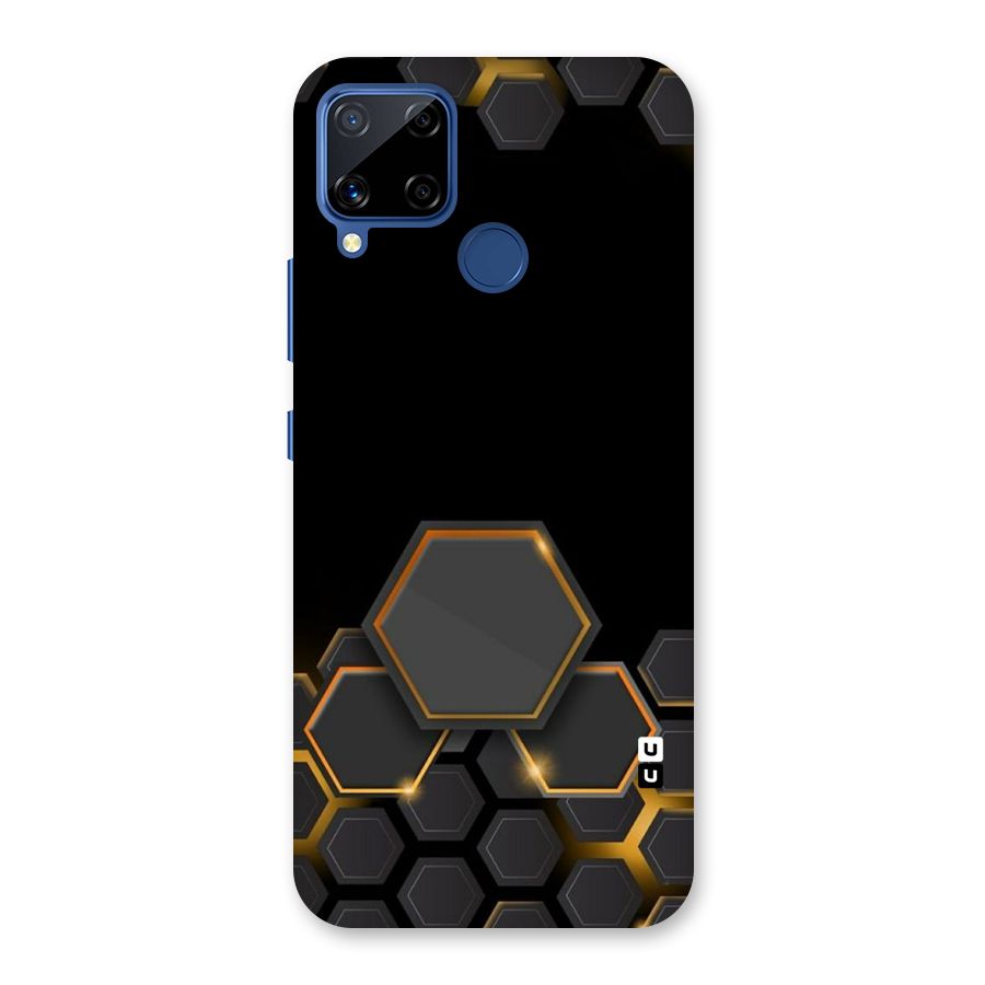 Black Gold Hexa Back Case for Realme C12