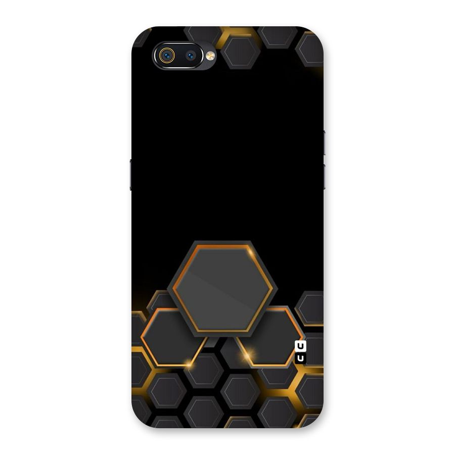 Black Gold Hexa Back Case for Realme C2